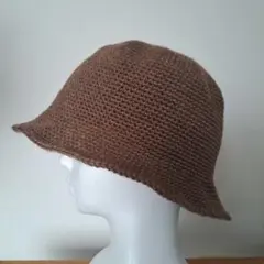 クラッシャーハット 154Aグラニー　クロシェハット　ハンドメイド