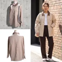 BAYFLOW オーバーシルエット カバーオール デニムジャケット ベージュ