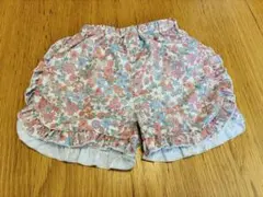 水陸両用 フリルショートパンツ　ペアマノン お尻ポケットあり 花柄 100㎝