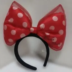 東京ディズニーミニーマウス 水玉リボンカチューシャ