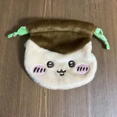 【開封済み】　ちいかわ　おかお巾着① くりまんじゅう