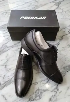 ★新品★POERKAN ビジネスシューズ ブラック 紳士靴 26.5cmのサムネイル