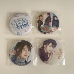 値下げ 戸松遥 缶バッジ 未開封 4個 声優 sphere スフィア ガチャ