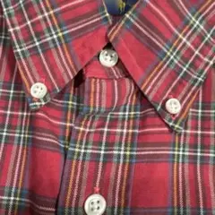 値下げ‼️ラルフ古着　Ralph Lauren 赤チェックシャツ　M