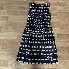 RED VALENTINO リボン柄 ノースリーブワンピース