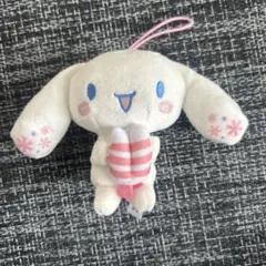 サンリオ　 ストラップ付き 約10cm シナモロールさん