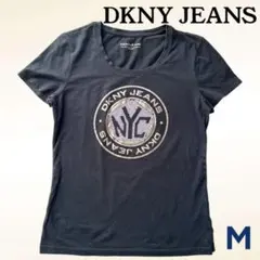 DKNY JEANS Tシャツ M ブラック ロゴプリント NYC 半袖のサムネイル