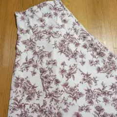 トッコクローゼット 花柄 バック レース アップ フレアー スカート Mサイズ