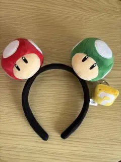 USJ ニンテンドーワールド マリオ　キノピオカチューシャ＆ハテナブロックリング