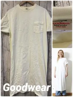グッドウエア　レディースM ワンピース　Tシャツ　アメリカ製　ロング　半袖のサムネイル