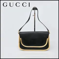 48846★年 GUCCI グッチ ハンドバッグ ショルダーバッグ ブラック*