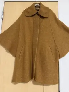 お値下げ　ブラウン ポンチョ・ケープコート