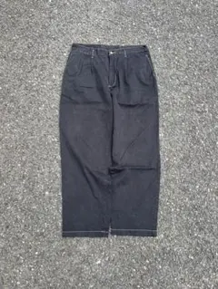 00s old gap ワイドパンツ ストライプ L y2k 平成 city - メルカリ