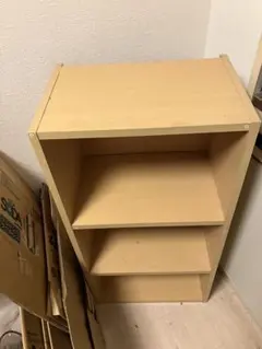 木製オープンラック 3段 ナチュラルカラー