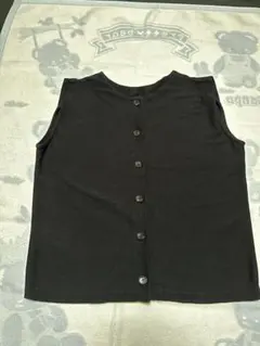 ジャーナルスタンダード　コットン　 ベスト　ジレ　ブラック