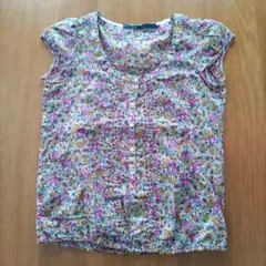 ZARA BASIC 花柄 半袖トップスシャツ ブラウスS