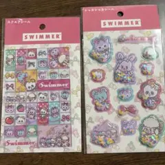 SWIMMER スクエアシール シャカシャカシール 2種セットのサムネイル