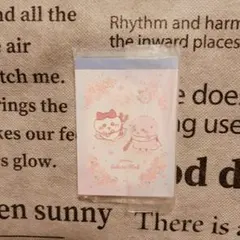 【ハチワレ＆ラッコ】ミニメモ帳 ちいかわサクラピンク