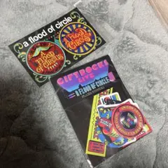 ステッカー、ワッペンセット a flood of circle