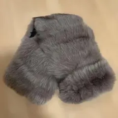 SAGA FURS グレー ファー マフラー