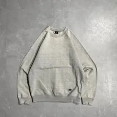 90s old adidas ストライプ ラグランスウェット グレー デサント製