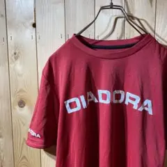 SS653 DIADORA プリント 半袖 ドライ Tシャツ レッド メンズのサムネイル