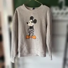 ロ*ビ様 №8 Disney ミッキーマウス ニットトレーナー グレー Lのサムネイル
