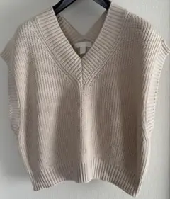 美品 H&M ニットプルオーバーベスト XS