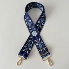 ショルダーベルト ショルダーストラップ 北欧柄 付け替え 単品 ブルー