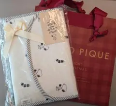 【新品未使用】ジェラートピケ　スヌーピー　ブルー　母子手帳ケース