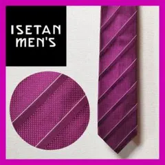 ISETAN[Cricket] ネクタイ シルク100% ストライプ&ドットのサムネイル