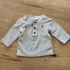 Ralph Lauren ストライプ 長袖Tシャツ 9m