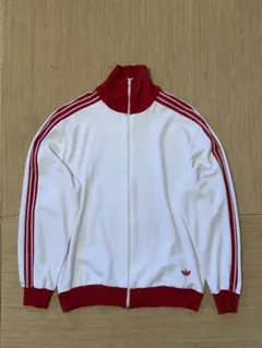  希少　ジャージ ホワイト レッド adidas 希少 ジャージ ホワイト レッド - メルカリ