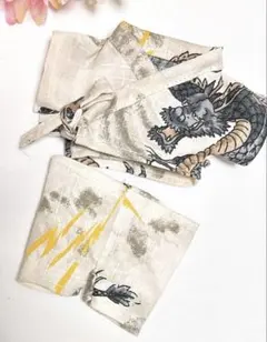 handmade＊ぬい服 浴衣甚兵衛♪龍柄！12cm〜15cm相当 ぬい活のサムネイル