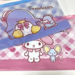 サンリオ フラットポーチ 2点セット マイメロ タキシードサム　新品