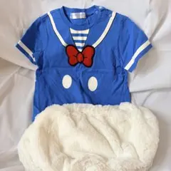 東京ディズニーリゾート ドナルド　ベビー コスチューム 仮装　コスプレ90cm
