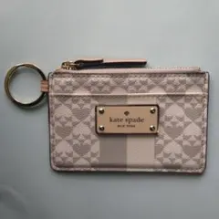 新品・未使用】Kate spade キルティング コインケース パスケース 白 