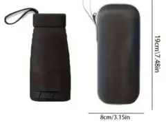 超コンパクト雨晴れ兼用折り畳み傘 ブラック