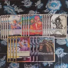 ワンピースカード 黒ルッチ ブルックsr レベッカsr ジャックsr