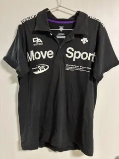 DESCENTE 半袖ポロシャツ ブラック Lサイズ