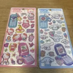 平成はっぴーフォン シール サンリオ ハローキティ キティシナモロール シナモ