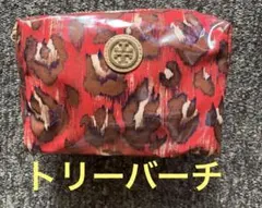 トリーバーチ　TORY BURCH ポーチ　レオパード柄　パテント加工のサムネイル
