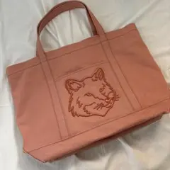 メゾンキツネ　トートバッグ　キャンバス　L