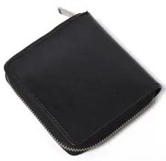 訳あり マーガレットハウエル idea 牛革 ラウンド ウォレット 財布 黒のサムネイル
