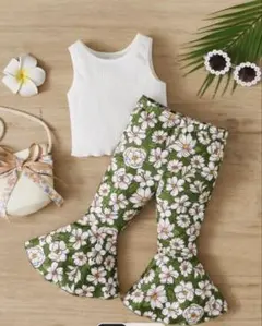 【SHEIN・美品】花柄　パンツ　ボトムス　2-3Y