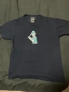 BEAMS T 野球選手 プリント Tシャツ ネイビー Sのサムネイル