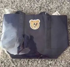 フェイラー　オールドテディ　ワッペントート　ネイビー L トートバッグ