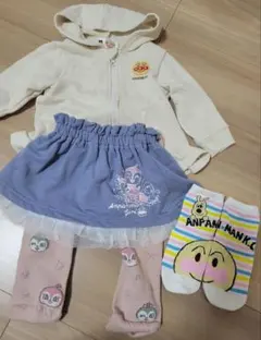 フード付きパーカー・ドキンちゃん・　アンパンマン　女の子セット