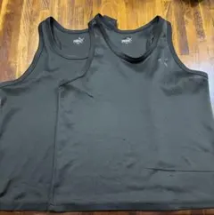 PUMA ブラックノースリーブタンクトップ 2枚セット　150