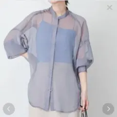 SENSE OF PLACE シアーシャンブレールーズシャツ ブルー